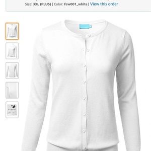 Button down Crew Neck Long Sleeve Soft Cardigan